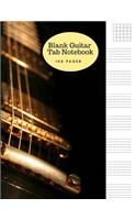 Blank Guitar Tab Notebook: Large Sheet Music Staff Paper for Writing Guitar Melodies, Riffs, Chords and Songs - Matte Cover with a Gibson