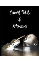 Metallic Violin Player and Instrument - Concert Ticket and Memories