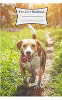 Cute Notebook: 120 Page College Ruled Composition Notebook - Cute Puppy Style (6 X 9)