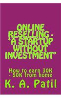Online Reselling - 'A Startup without investment'