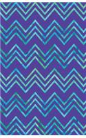 Bullet Journal Chevrons - Purple: 162 Numbered Pages with 150 Dot Grid Pages, 6 Index Pages and 2 Key Pages in Easy to Carry 5.5 X 8.5 Size.