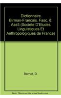Dictionnaire Birman-Francais. Fasc. 8