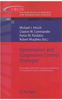 Optimization and Cooperative Control Strategies