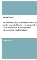 Michel Foucaults Machtverständnis in 'Die Macht und die Norm' - ein Vergleich mit Louis Althussers 'Ideologie und ideologische Staatsapparate'