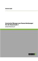 Vermischte Übungen zum Thema Gleichungen für die Klassenstufe 7