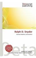 Ralph D. Snyder: (English)