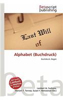 Alphabet (Buchdruck): (German)