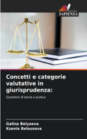 Concetti e categorie valutative in giurisprudenza