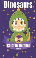 Dinosaurs Color by Number for Kids