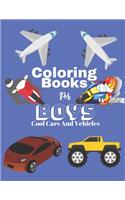 Coloring Books For Boys Cool Cars And Vehicles