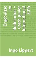 Ergebnisse im Badminton - Czech Junior International 2014