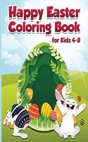 Happy Easter Coloring Book for Kids 4-8