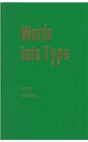 Words Into Type