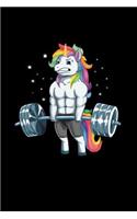 Workout & Food Unicorn Notebook