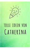 Tolle Ideen von Catherina: Kariertes Notizbuch mit 5x5 Karomuster für deinen Vornamen