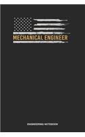 Engineering Notebook: Dotted Log Book For Math Lover And Engineer: Im An Engineer Journal Mechanical Patriotic Us Flag Gift