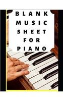 Blank Music Sheet For Piano