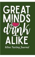 Great Minds Drink Alike Wine Tasting Journal