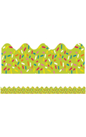 School Pop Lime Sprinkles Scalloped Bulletin Board Borders