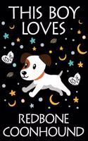 This Boy Loves Redbone Coonhound Notebook