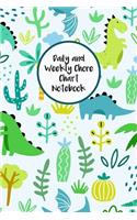 Daily and Weekly Chore Chart Notebook: Responsibility Tracker for Children With Coloring Section