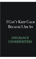 I cant Keep Calm because I am an Insurance Underwriters: Writing careers journals and notebook. A way towards enhancement