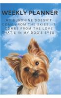 2020 & 2021 Two-Year Weekly Planner ForYorkshire Terrier Dog Ownder - Cute Pet Dog Quote Appointment Book Gift - Two Year Agenda Notebook