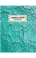 Cornell Notes Notebook: Pretty texture pest color Cornell Note Paper Notebook. Cute Girly Large College Ruled Medium Lined Journal Note Taking System for School and Univers