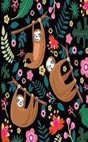 Addison: Black Sloth Sketch Book, 366 Pages Sketch Pad, Sloth Sketchbook, Cute Sloth Cover Drawing Book