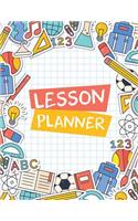 Lesson Planner: 50 Week Undated Teacher Plan Book (Large Print 8.5"x11") For Teacher Management Classroom Lesson Planner