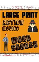 Large Print Action Movies Word Search
