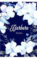 Barbara Notes: Personalized Journal with Name with Feminine Interior