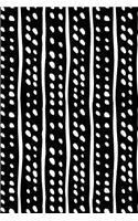 Bullet Journal Notebook White Lines and Spots Pattern 1: 112 Page Numbered Dot Grid Bullet Journal with Index Pages and Key Pages in Portable 6 X 9 Size.
