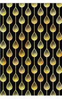 Bullet Journal Notebook Teardrops Pattern 5