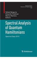 Spectral Analysis of Quantum Hamiltonians