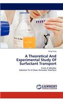 Theoretical And Experimental Study Of Surfactant Transport