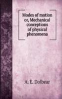 Modes of motion or, Mechanical conceptions of physical phenomena