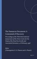 Damascus Document: A Centennial of Discovery