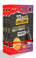 33 Days Challenge CBSE Class 12 (Pack of 3) Physics | Chemistry | Mathematics for 2025 Board Exams (Includes Sample Papers) by Padhle Akshay