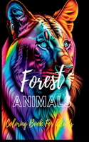 Forest Animals Coloring Book For Adults