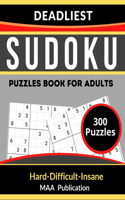 DEADLIEST Sudoku Puzzles Book For Adults