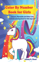 Color By Number Book for Girls