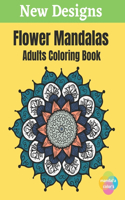 Flower Mandalas - Adults Coloring Book