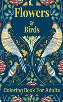 Flowers and Birds Coloring Book