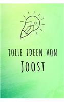 Tolle Ideen von Joost: Liniertes Notizbuch für deinen Vornamen