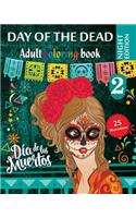 Day of the Dead 2 - Adult coloring book - Night Edition