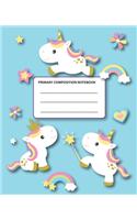 Primary Composition Notebook: Baby Unicorns Rule Ok!