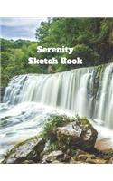 Serenity Sketch Book: Notebook, Art Journal with Blank Pages for Creative Drawing, Sketching, and Doodling