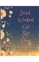 Social Workers Get Shit Done: 2019-2023 Five Year Planner and Yearly Budget for Social Worker, 60 Months Planner and Calendar, Personal Finance Planner