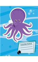 Composition Notebook: Cute Octopus Book for Girls or Boys. 8.5 x 11 lined 110 pages. for kids school students and teachers